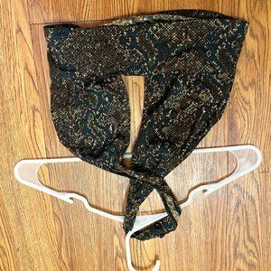 motel rocks snake skin crop top